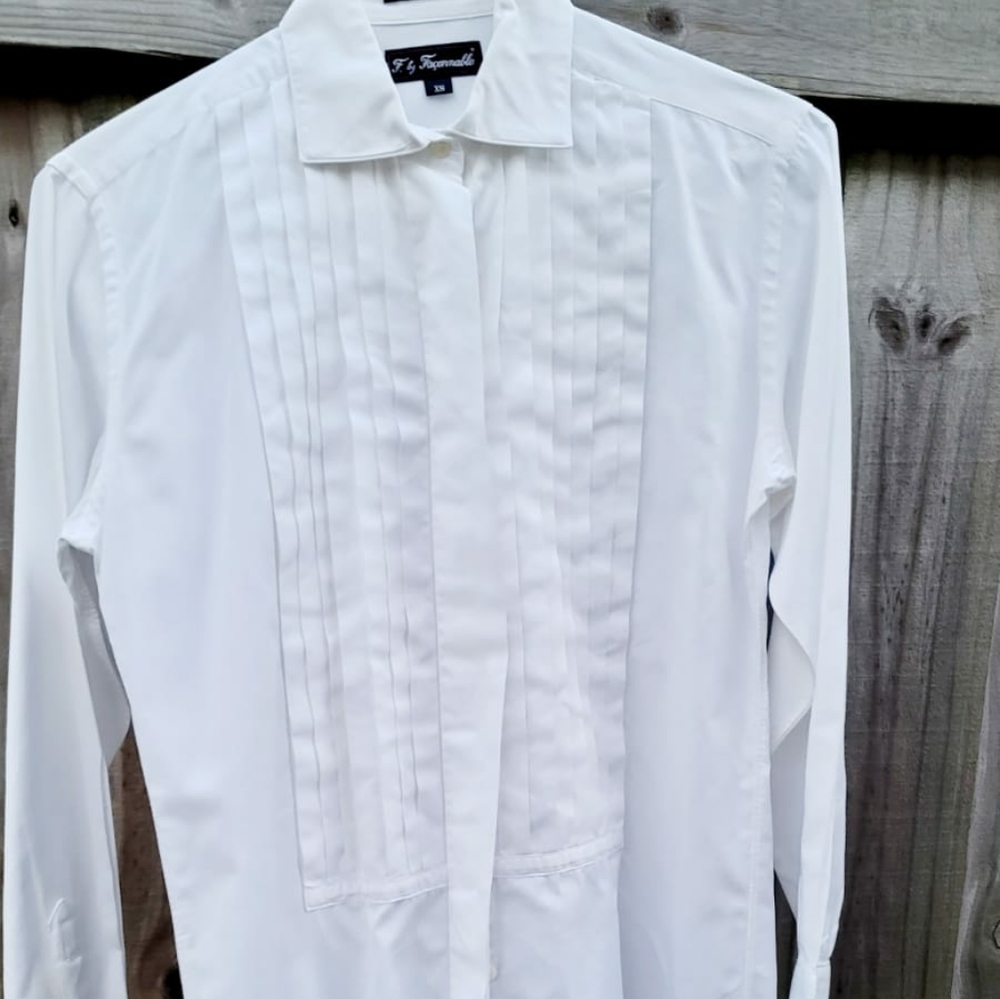 FACONNABLE Blouse long sleeve ,white cotton